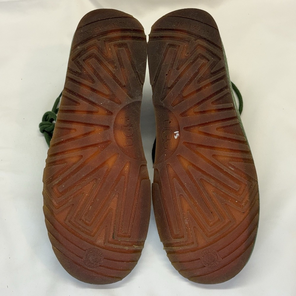 Ugg Neumel Natural Leaf Green Wool Lined Chukka Boots Mens US 11 Hemp Gum Sole - Picture 7 of 15